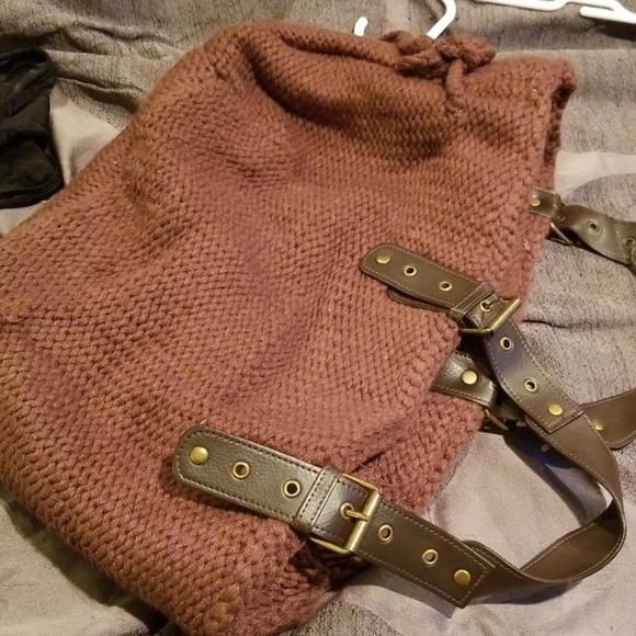 Knit Brown Handbag - Picture 2 of 2